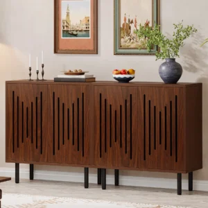 Tribesigns Vintage Storage Cabinet Set of 2