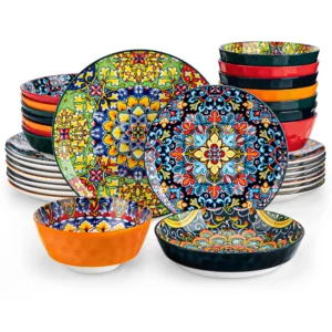 Vancasso Ceramic Dinnerware Set Stoneware Bohemian Style