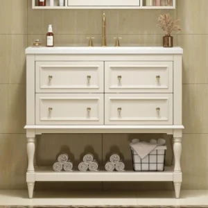 36" Bathroom Vanity with Sink Farmhouse Storage Cabinet