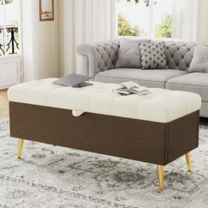 44.7" Modern Storage Ottoman Bench