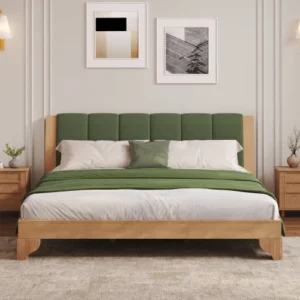 Premium Pine Wood King Bed Frame with Headboard